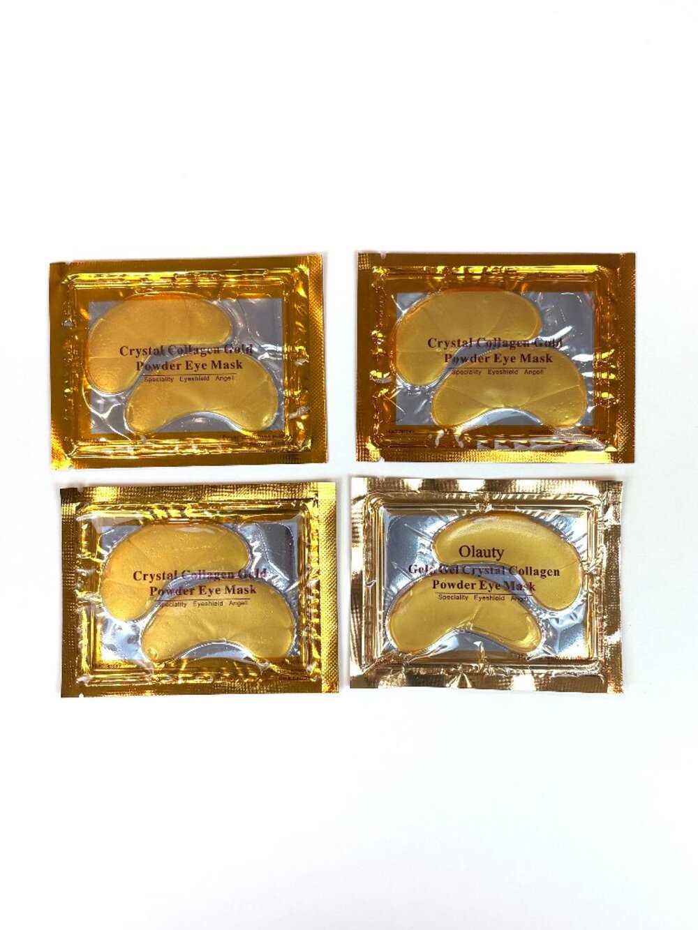 Set of four Crystal Collagen Gold Powder Eye Masks